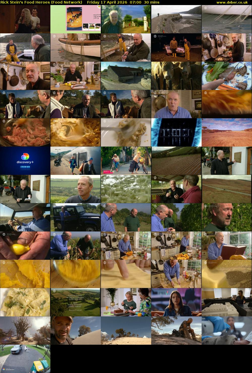 Rick Stein's Food Heroes (Food Network) Friday 17 April 2026 07:00 - 07:30