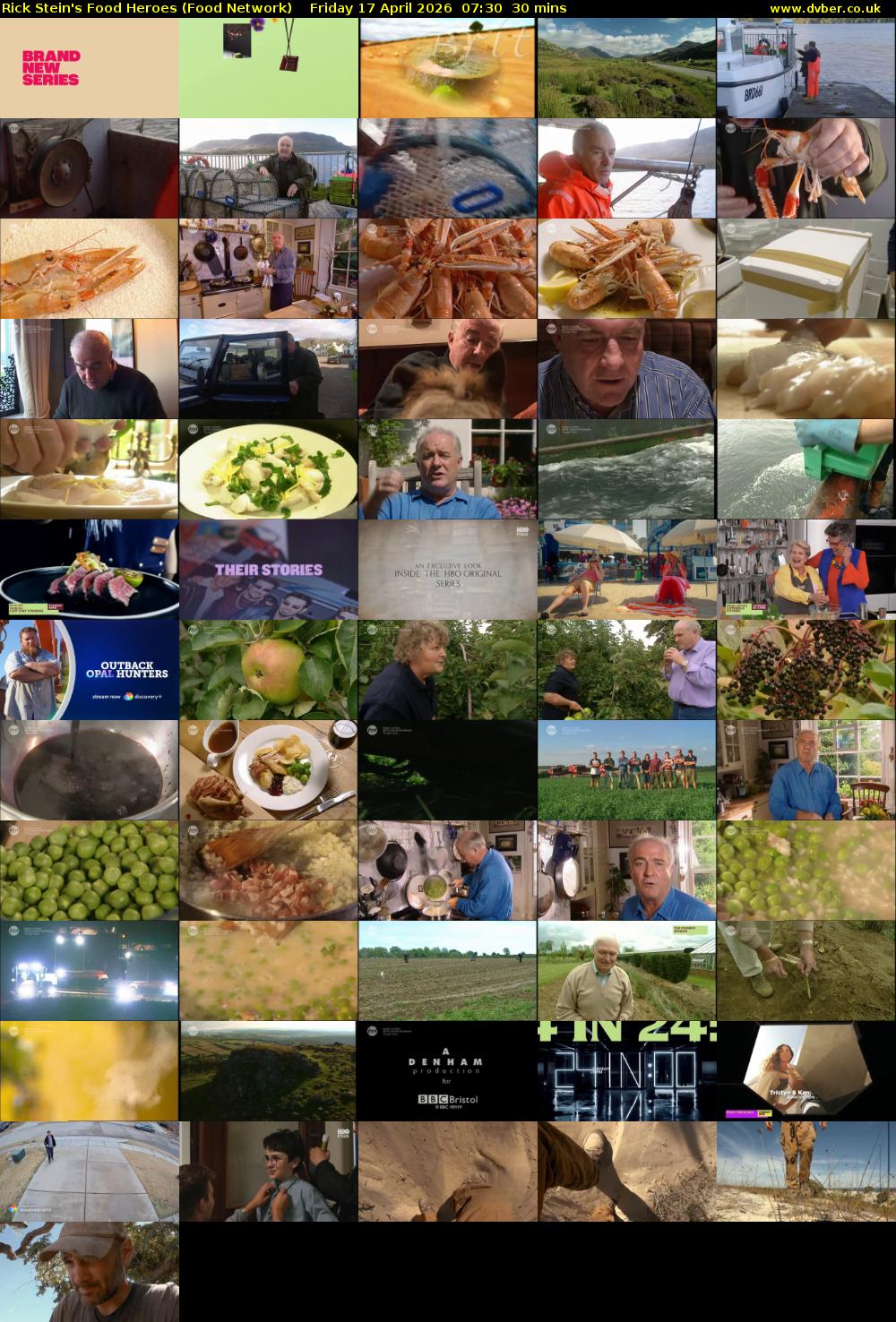 Rick Stein's Food Heroes (Food Network) Friday 17 April 2026 07:30 - 08:00