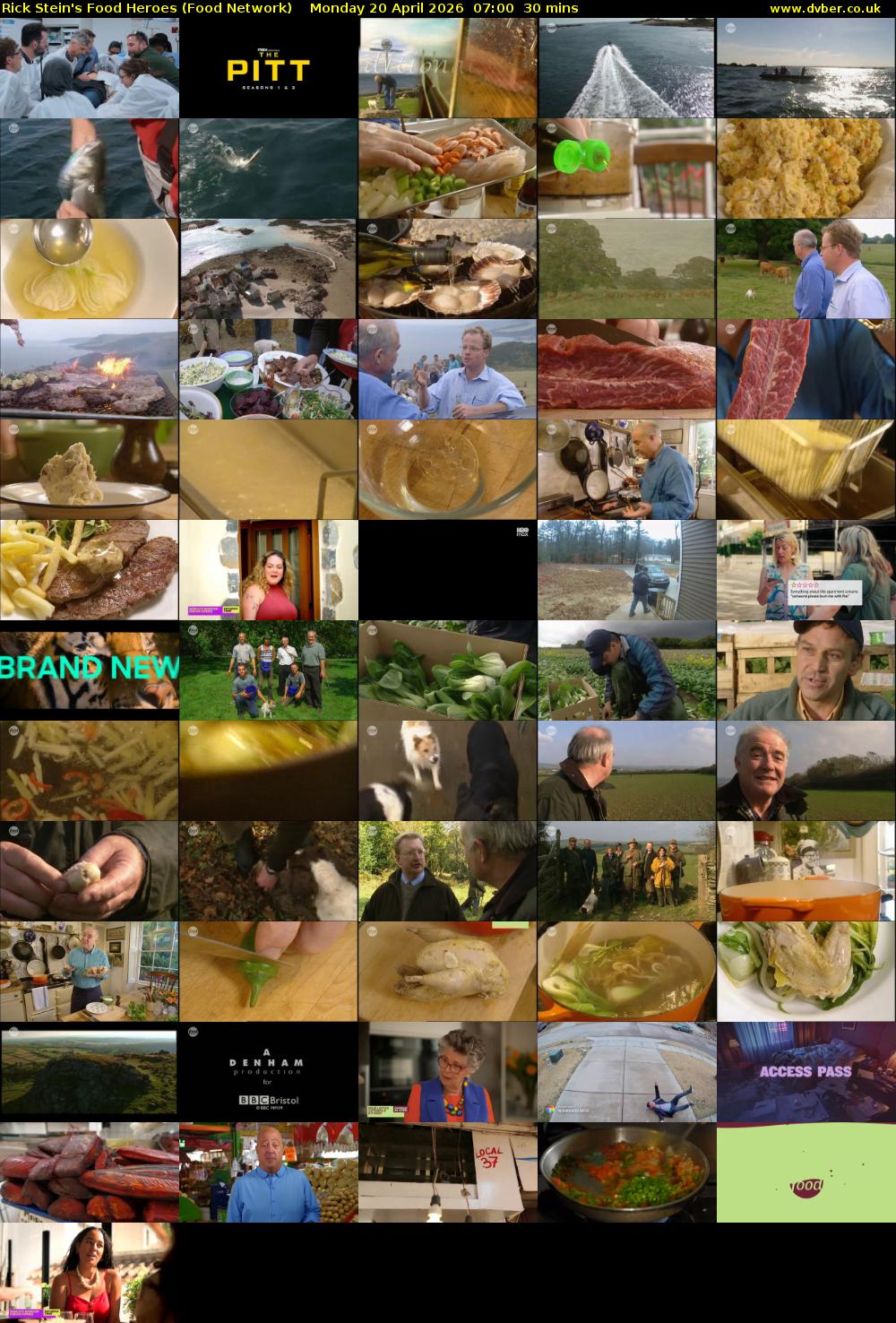 Rick Stein's Food Heroes (Food Network) Monday 20 April 2026 07:00 - 07:30