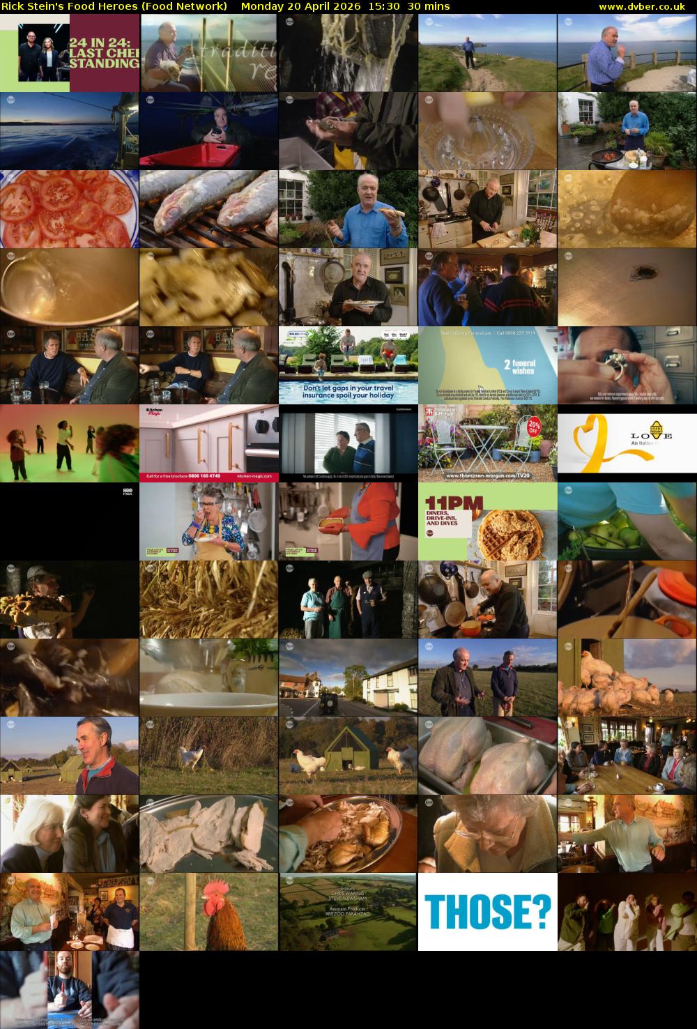 Rick Stein's Food Heroes (Food Network) Monday 20 April 2026 15:30 - 16:00