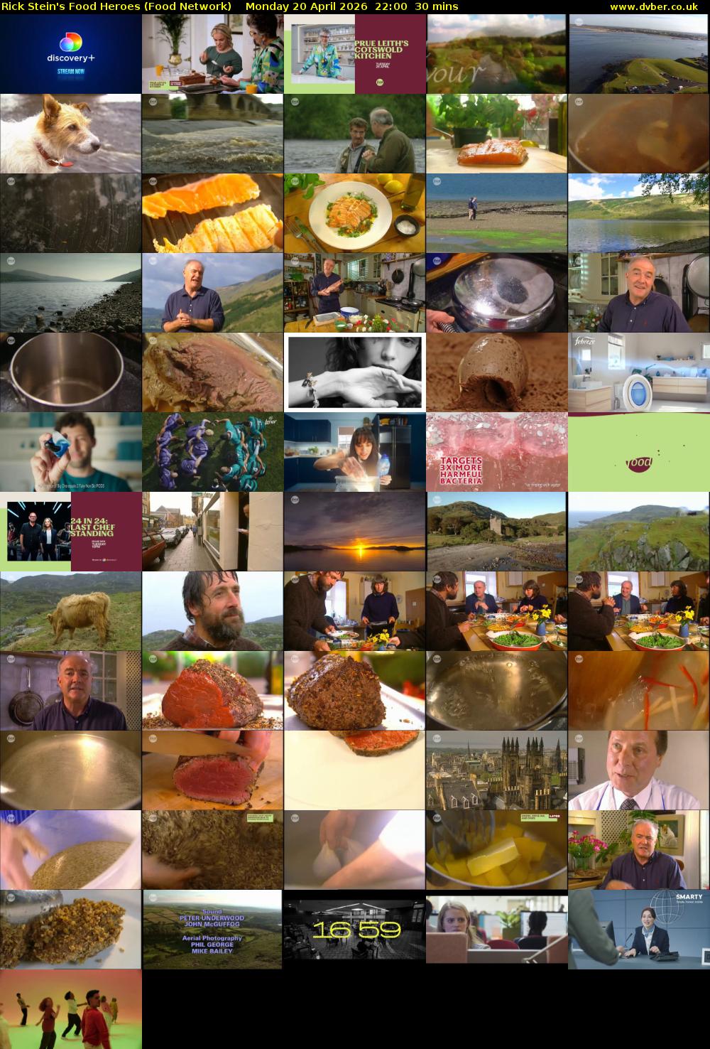 Rick Stein's Food Heroes (Food Network) Monday 20 April 2026 22:00 - 22:30