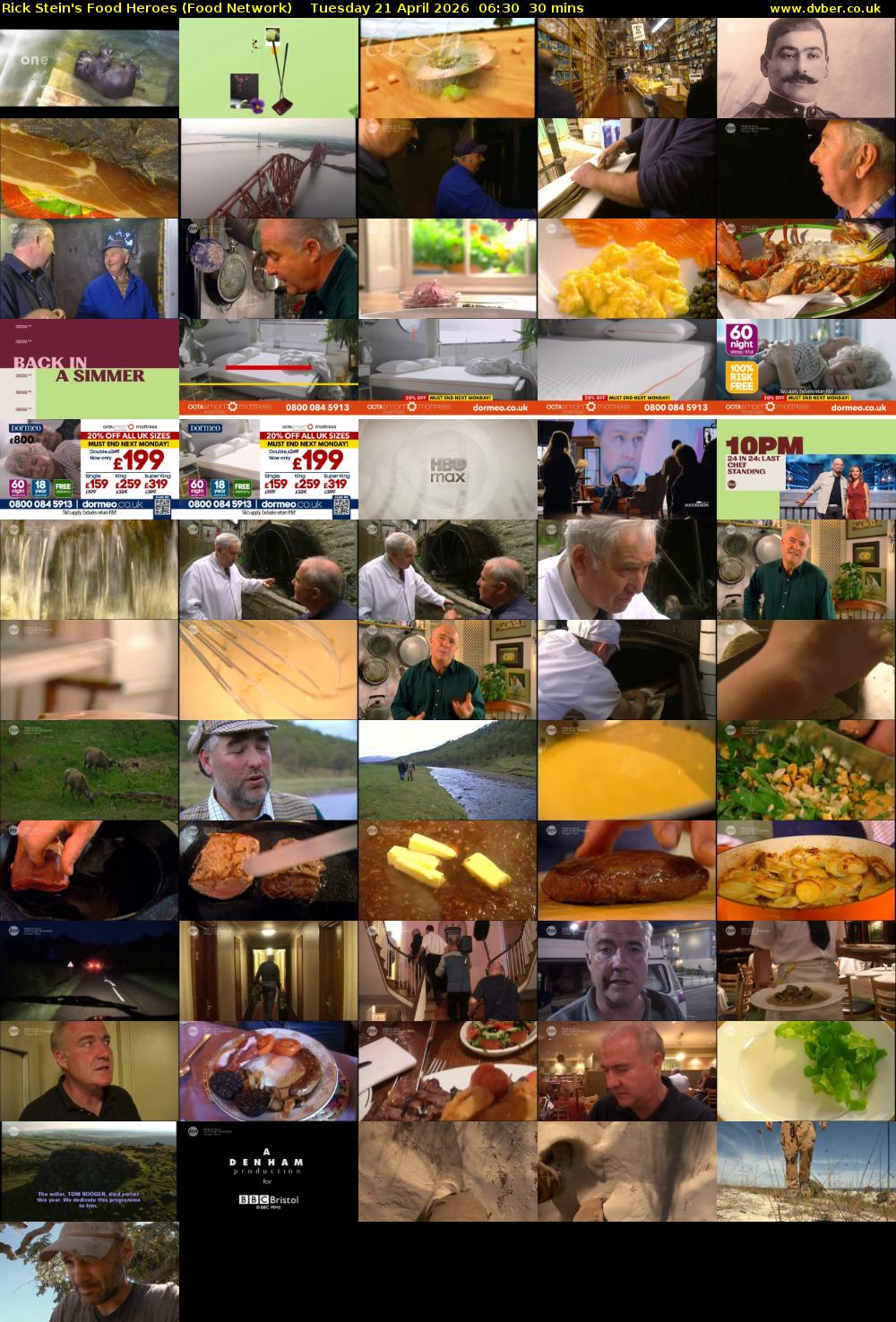 Rick Stein's Food Heroes (Food Network) Tuesday 21 April 2026 06:30 - 07:00