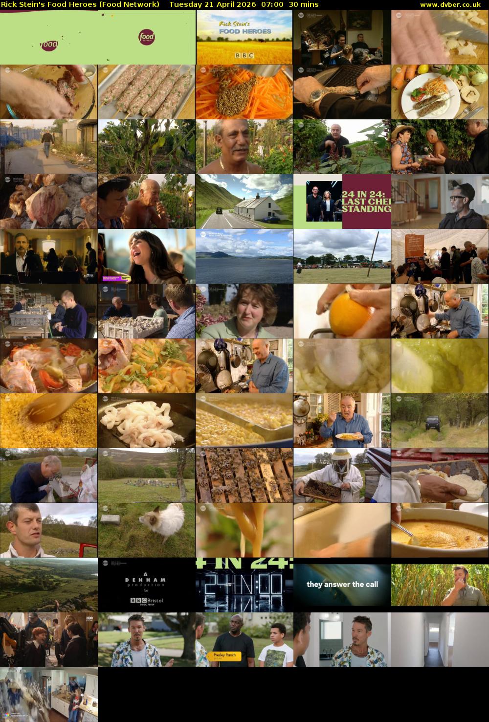Rick Stein's Food Heroes (Food Network) Tuesday 21 April 2026 07:00 - 07:30