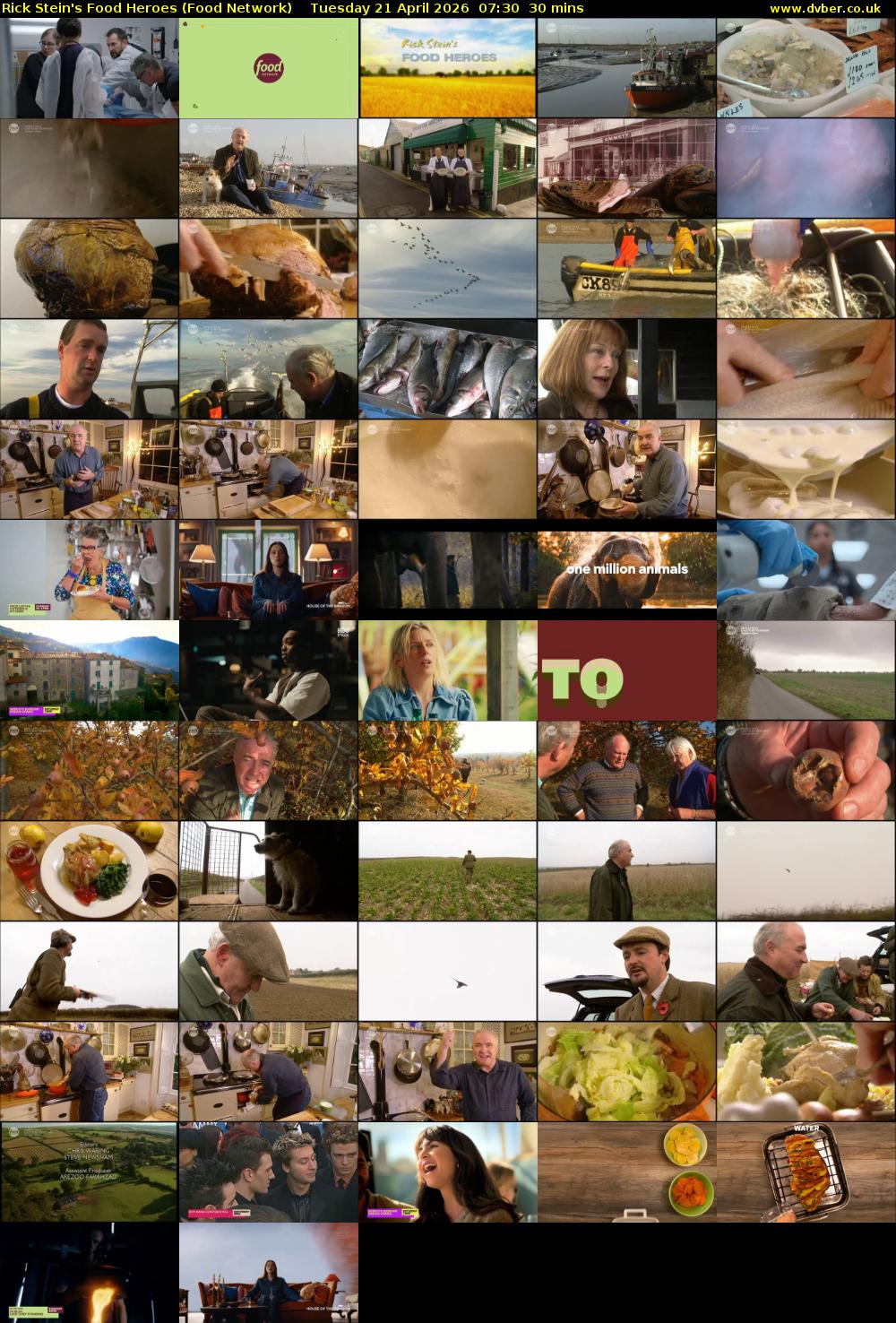 Rick Stein's Food Heroes (Food Network) Tuesday 21 April 2026 07:30 - 08:00