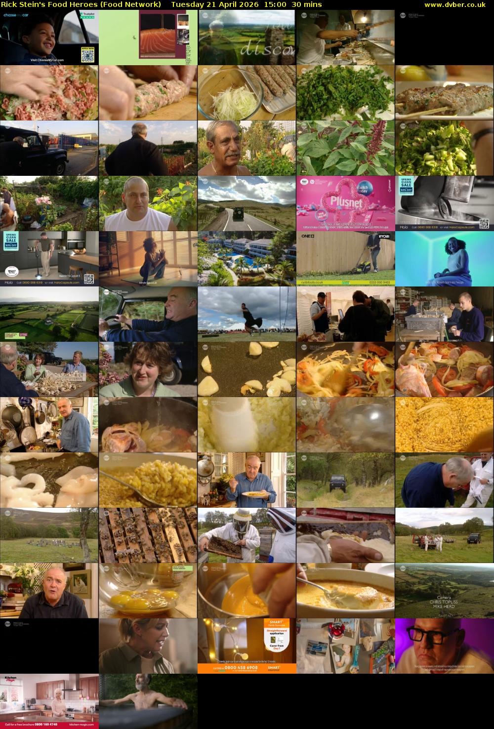 Rick Stein's Food Heroes (Food Network) Tuesday 21 April 2026 15:00 - 15:30