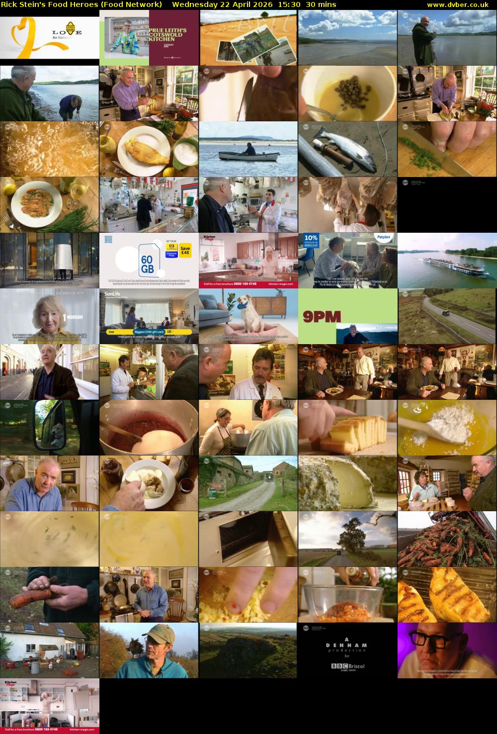 Rick Stein's Food Heroes (Food Network) Wednesday 22 April 2026 15:30 - 16:00