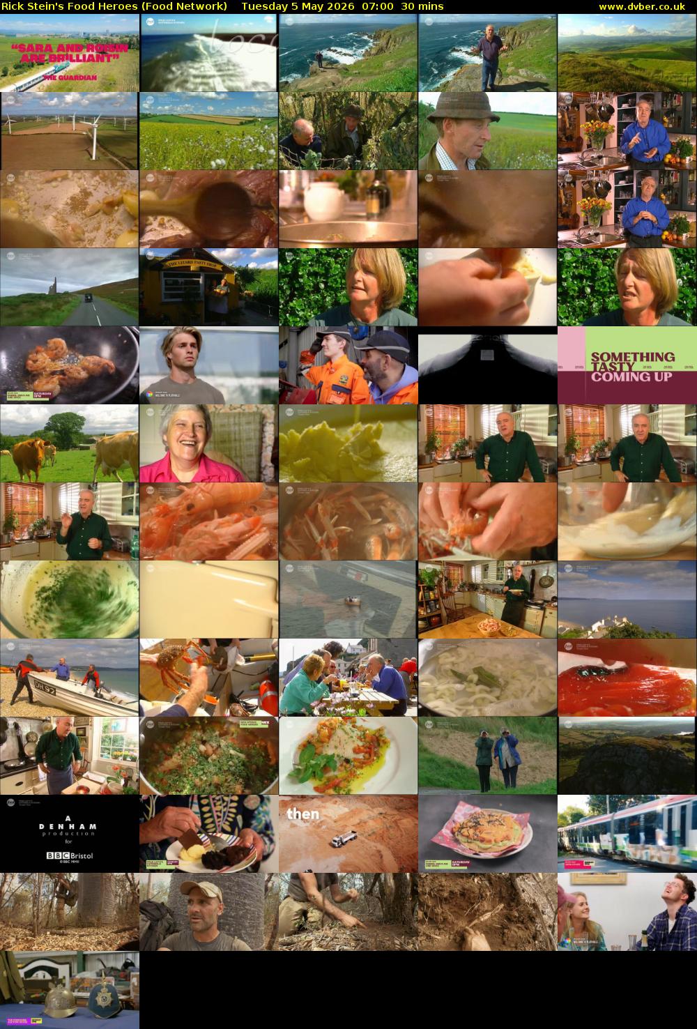 Rick Stein's Food Heroes (Food Network) Tuesday 5 May 2026 07:00 - 07:30