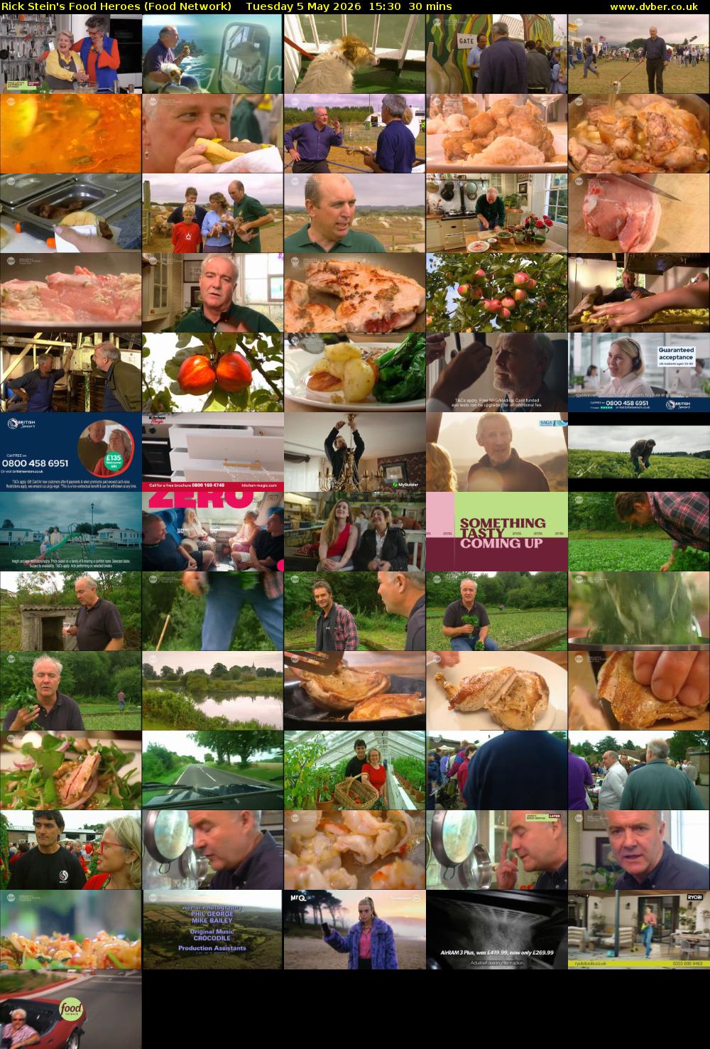 Rick Stein's Food Heroes (Food Network) Tuesday 5 May 2026 15:30 - 16:00