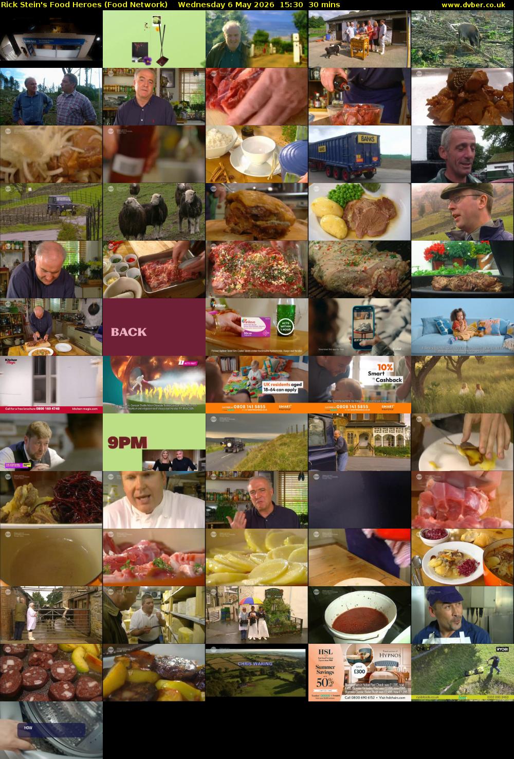 Rick Stein's Food Heroes (Food Network) Wednesday 6 May 2026 15:30 - 16:00