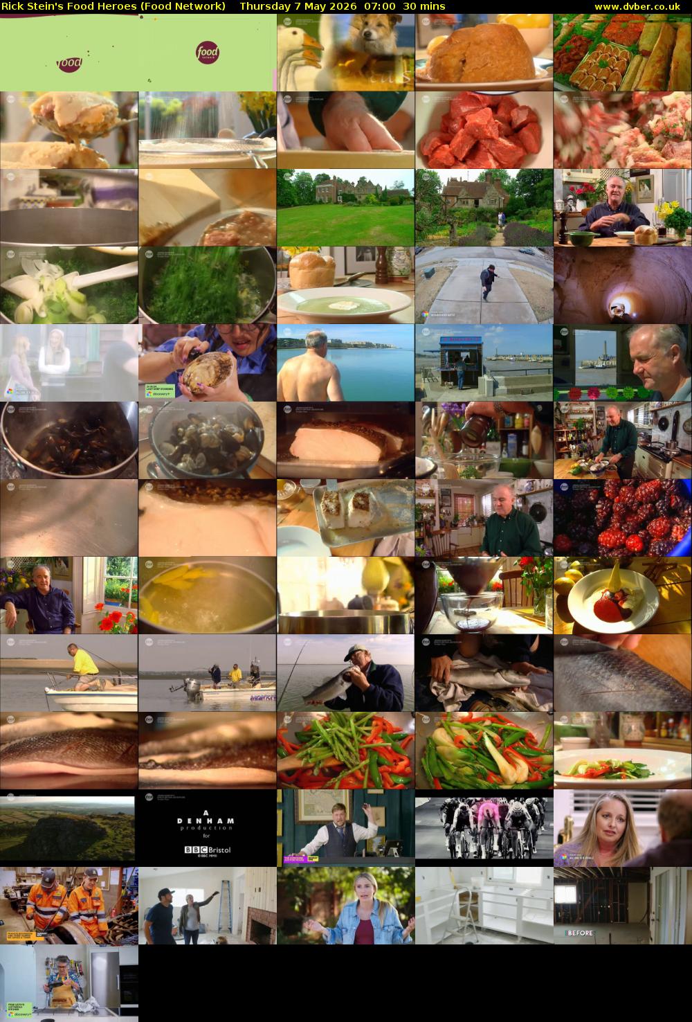 Rick Stein's Food Heroes (Food Network) Thursday 7 May 2026 07:00 - 07:30