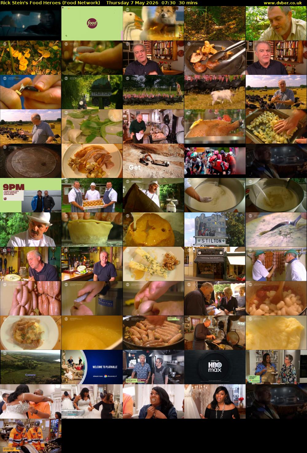 Rick Stein's Food Heroes (Food Network) Thursday 7 May 2026 07:30 - 08:00