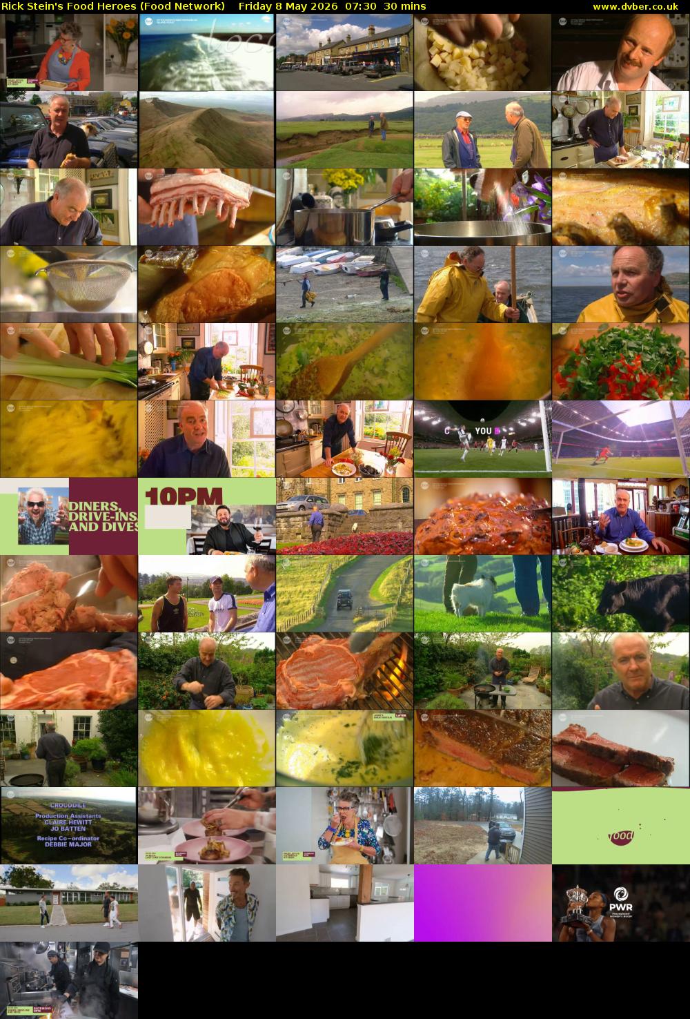 Rick Stein's Food Heroes (Food Network) Friday 8 May 2026 07:30 - 08:00