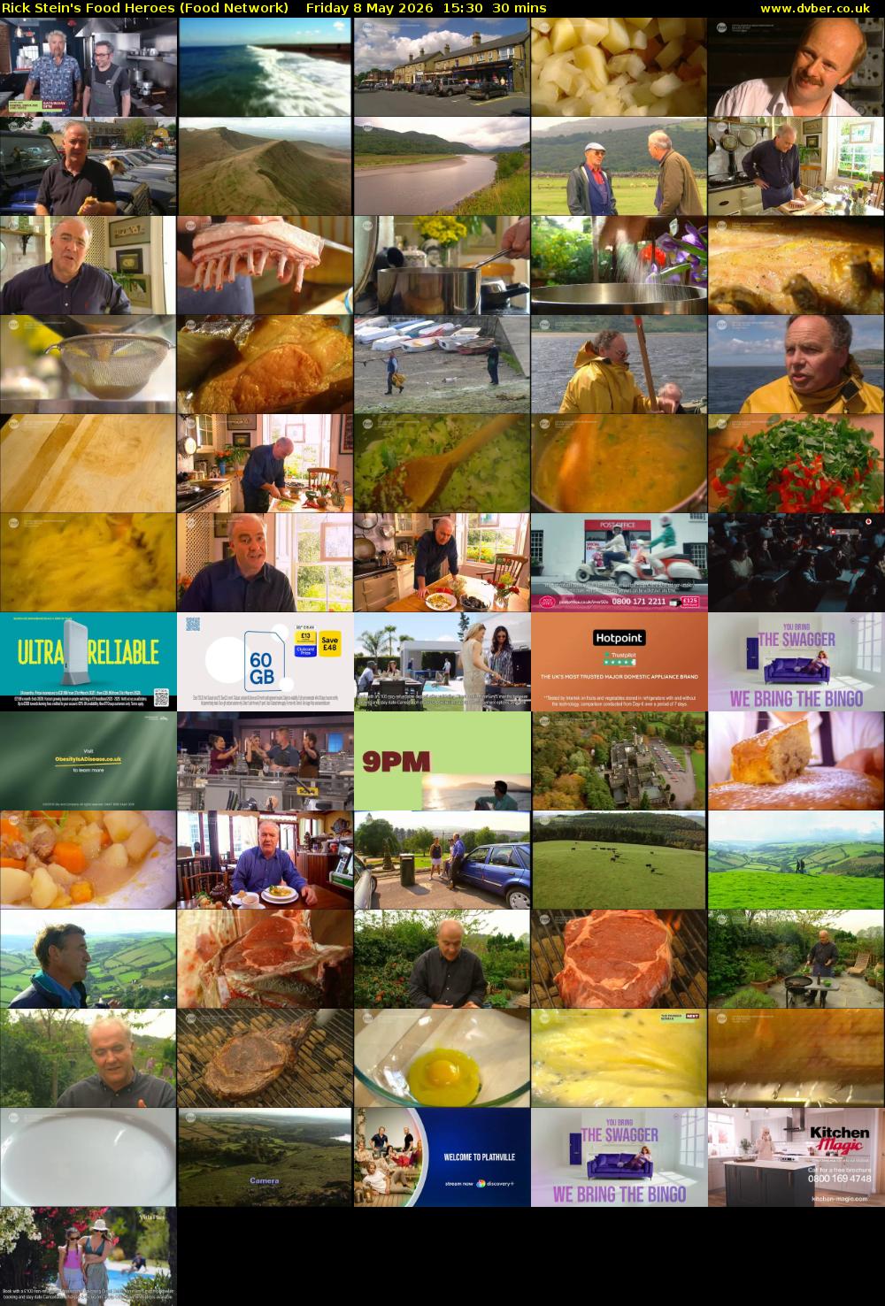 Rick Stein's Food Heroes (Food Network) Friday 8 May 2026 15:30 - 16:00