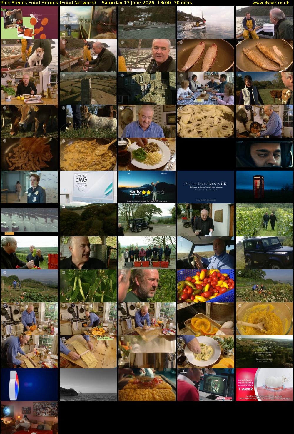 Rick Stein's Food Heroes (Food Network) Saturday 13 June 2026 18:00 - 18:30