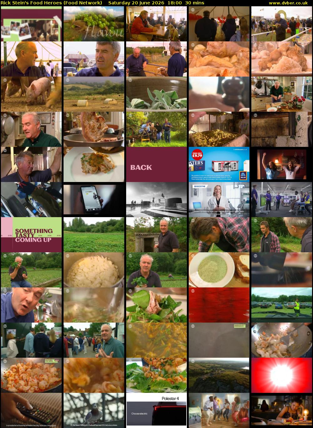 Rick Stein's Food Heroes (Food Network) Saturday 20 June 2026 18:00 - 18:30