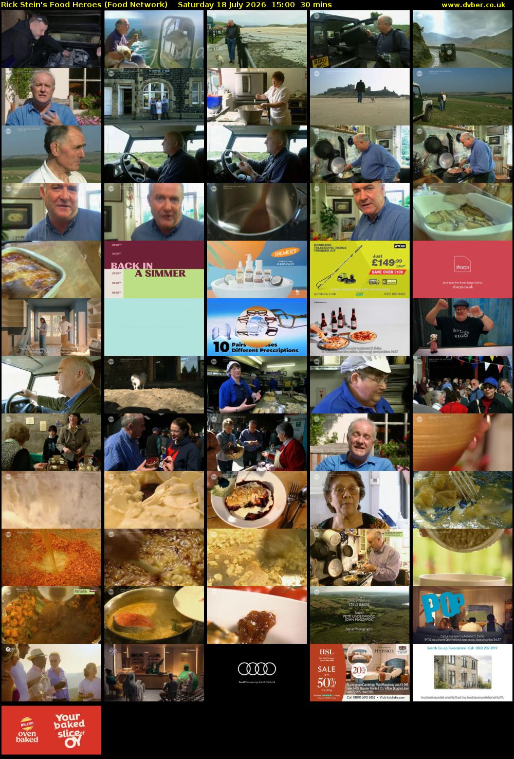 Rick Stein's Food Heroes (Food Network) Saturday 18 July 2026 15:00 - 15:30