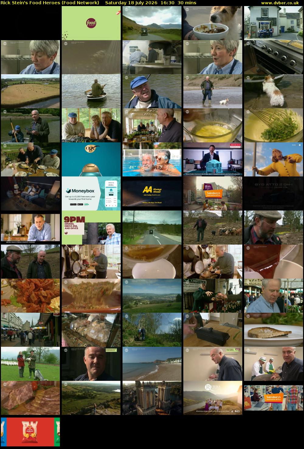 Rick Stein's Food Heroes (Food Network) Saturday 18 July 2026 16:30 - 17:00