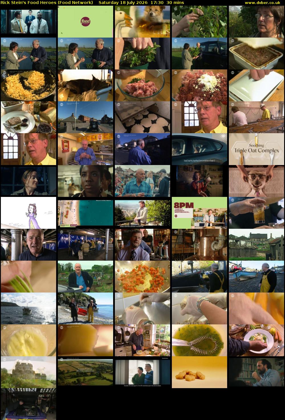 Rick Stein's Food Heroes (Food Network) Saturday 18 July 2026 17:30 - 18:00