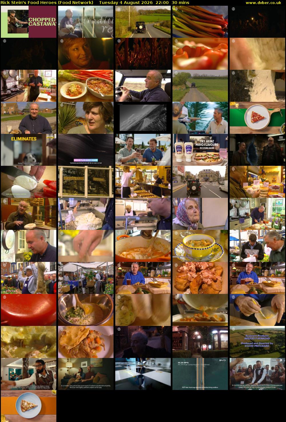 Rick Stein's Food Heroes (Food Network) Tuesday 4 August 2026 22:00 - 22:30