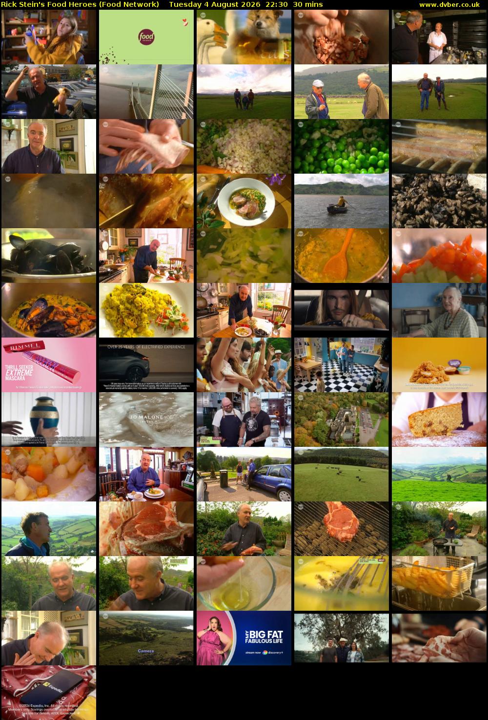 Rick Stein's Food Heroes (Food Network) Tuesday 4 August 2026 22:30 - 23:00