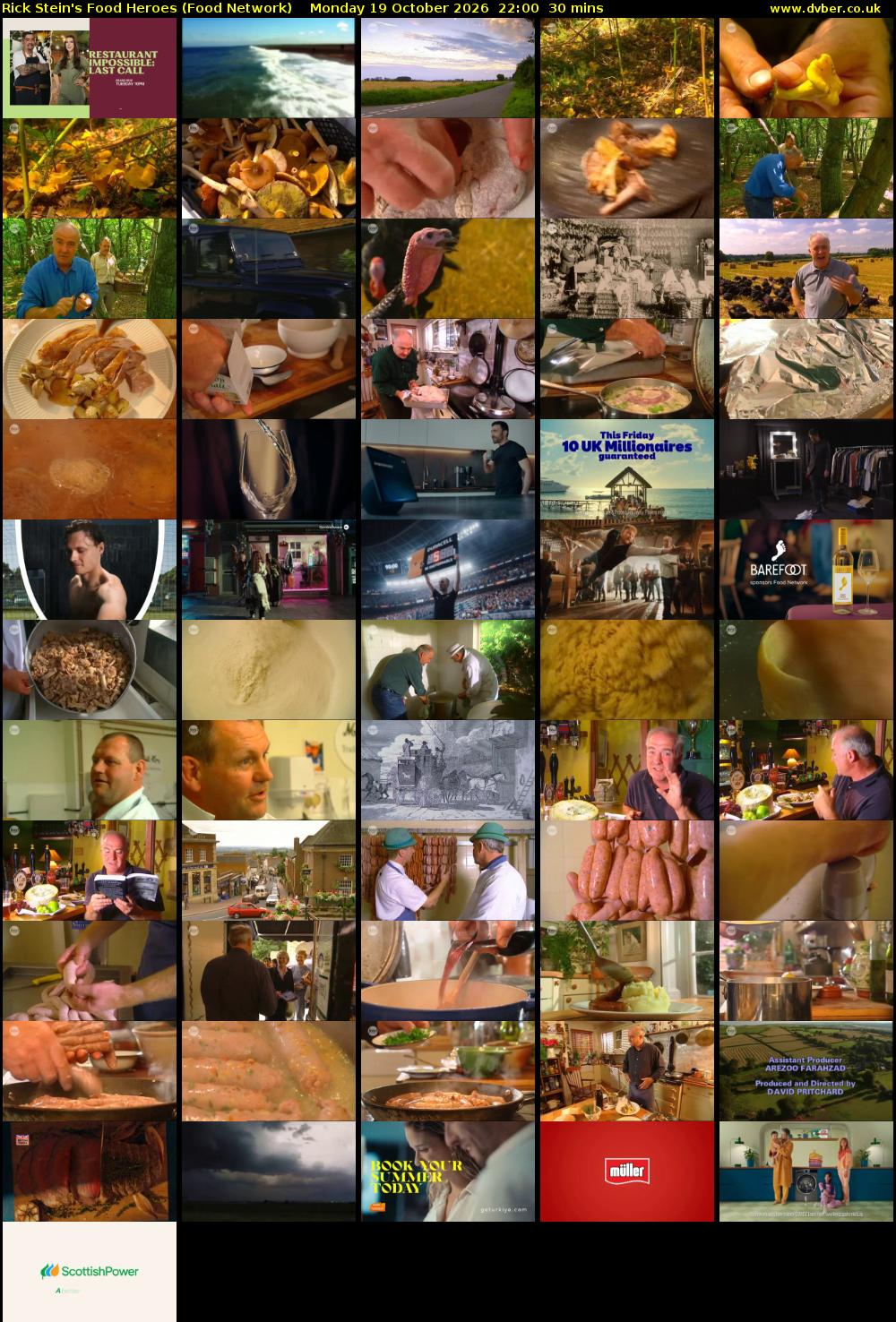 Rick Stein's Food Heroes (Food Network) Monday 19 October 2026 22:00 - 22:30
