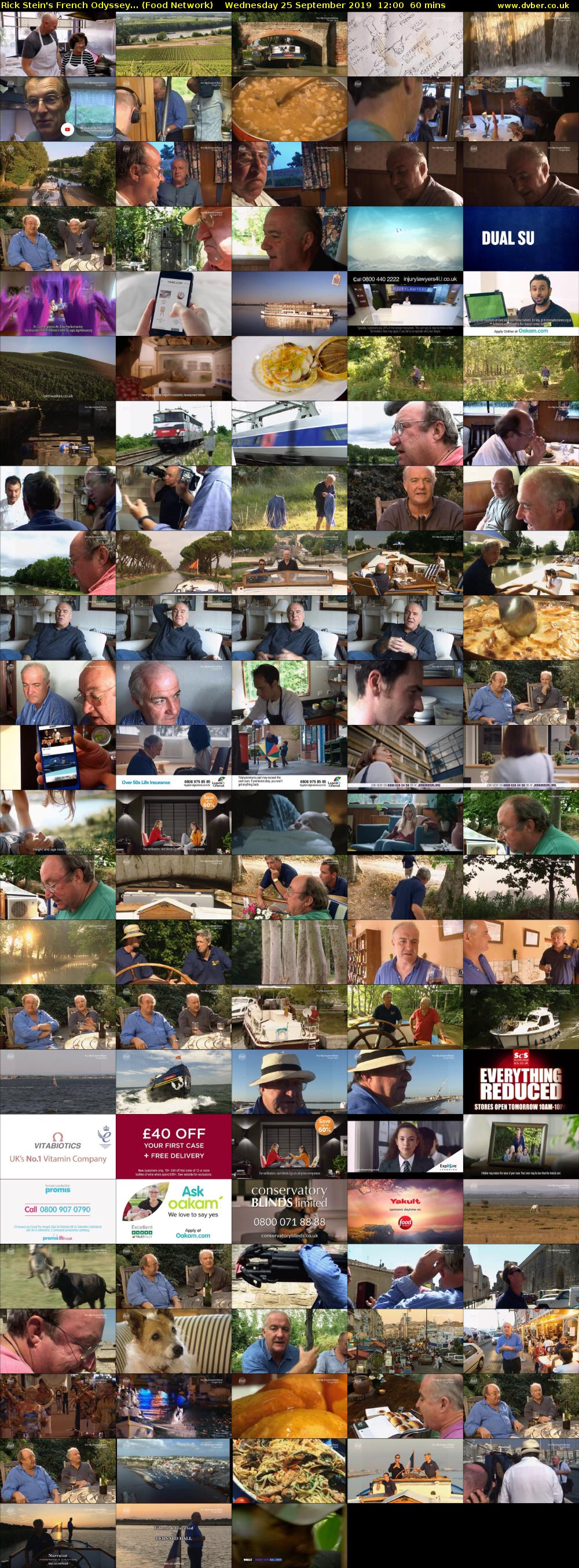 Rick Stein's French Odyssey... (Food Network) Wednesday 25 September 2019 12:00 - 13:00
