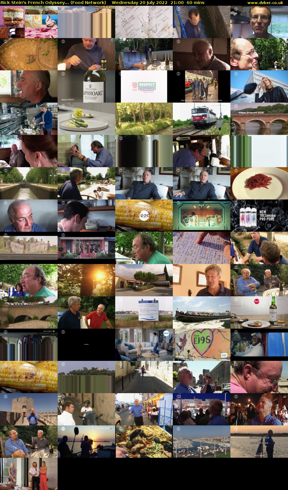 Rick Stein's French Odyssey... (Food Network) Wednesday 20 July 2022 21:00 - 22:00