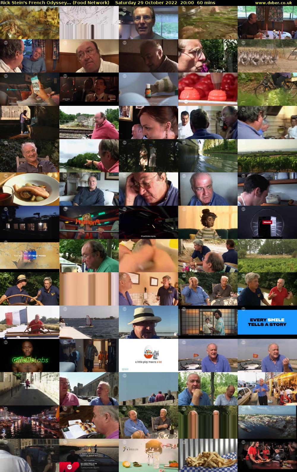 Rick Stein's French Odyssey... (Food Network) Saturday 29 October 2022 20:00 - 21:00