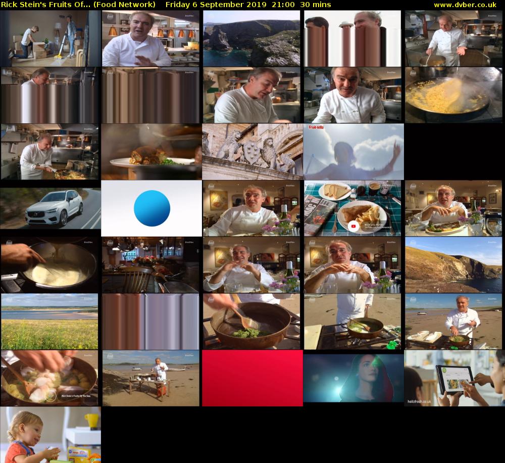 Rick Stein's Fruits Of... (Food Network) Friday 6 September 2019 21:00 - 21:30