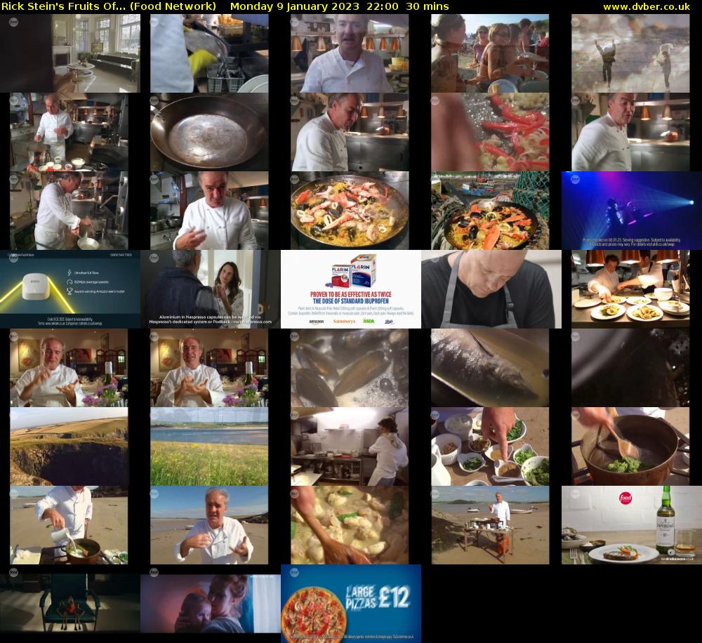 Rick Stein's Fruits Of... (Food Network) Monday 9 January 2023 22:00 - 22:30
