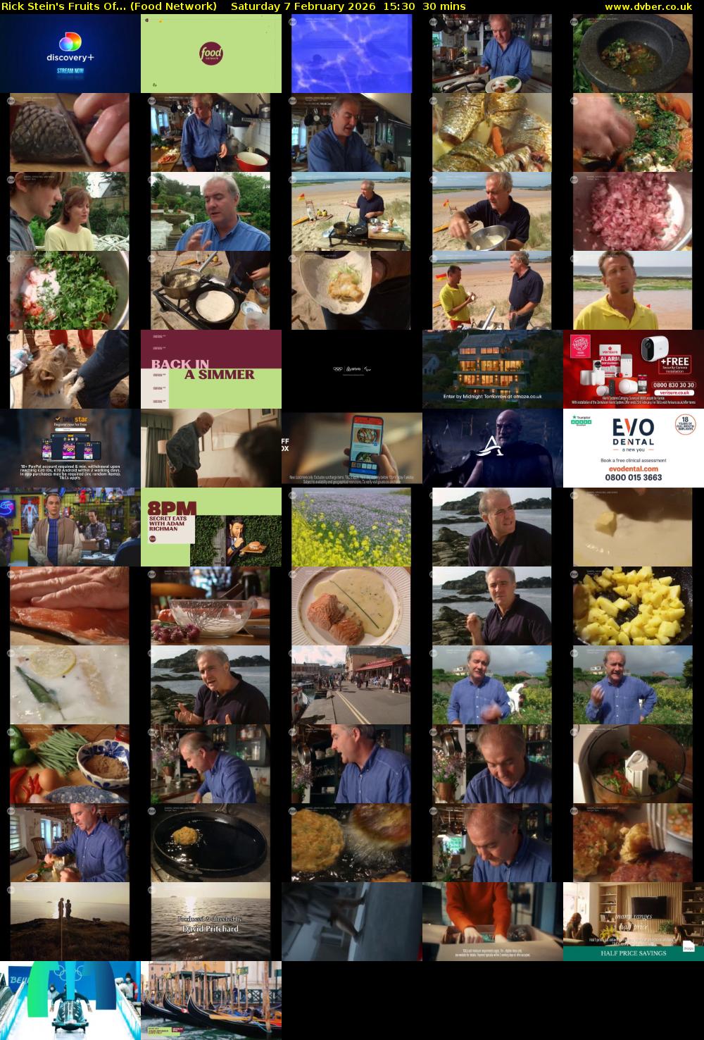 Rick Stein's Fruits Of... (Food Network) Saturday 7 February 2026 15:30 - 16:00