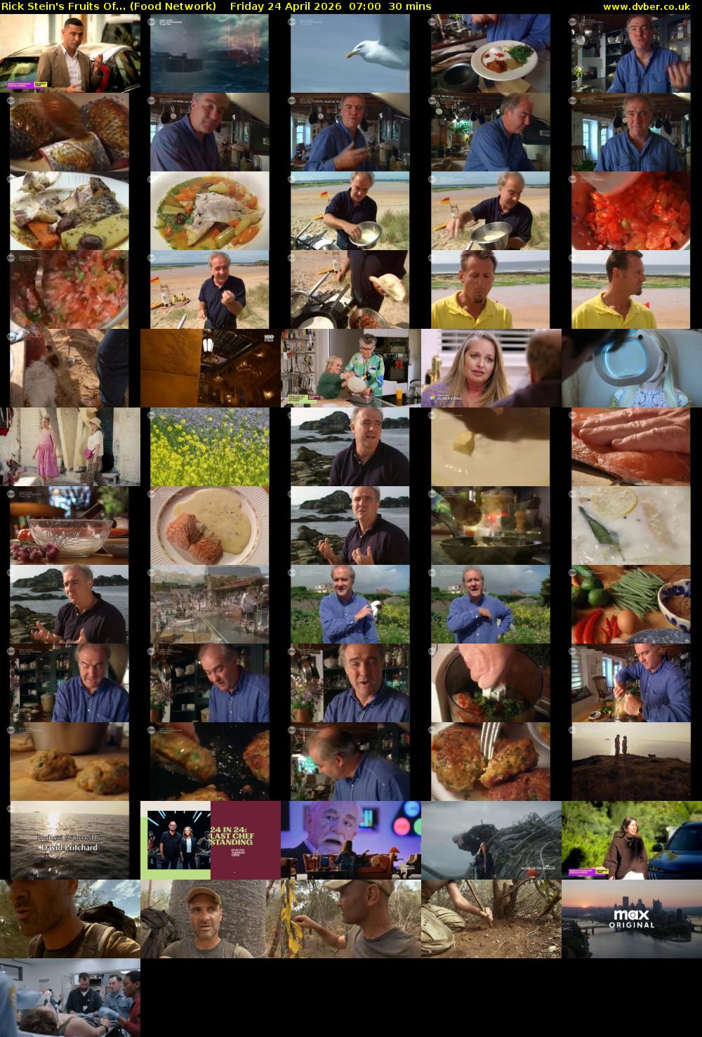 Rick Stein's Fruits Of... (Food Network) Friday 24 April 2026 07:00 - 07:30