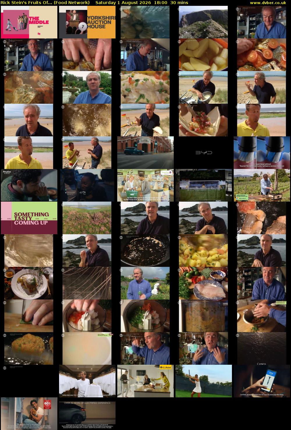 Rick Stein's Fruits Of... (Food Network) Saturday 1 August 2026 18:00 - 18:30