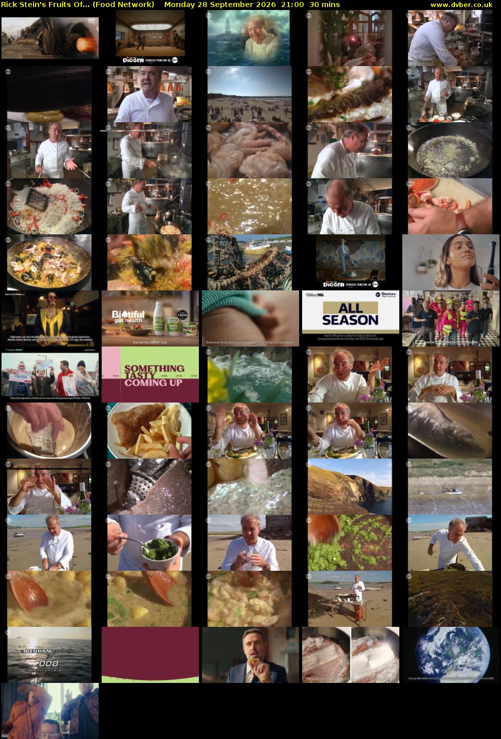 Rick Stein's Fruits Of... (Food Network) Monday 28 September 2026 21:00 - 21:30