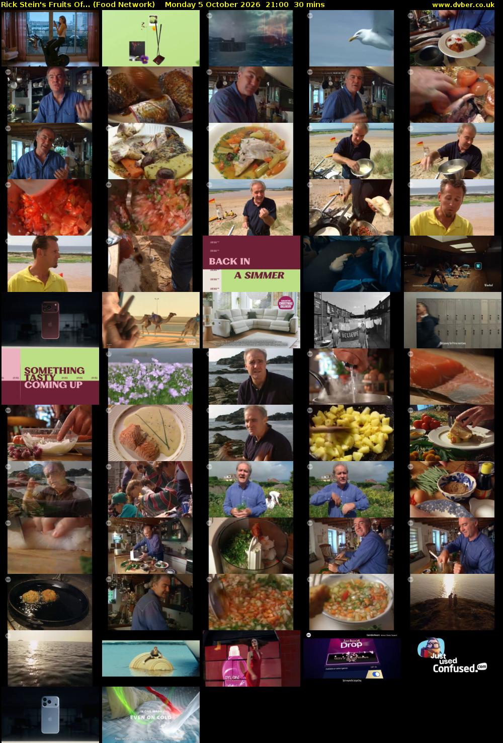 Rick Stein's Fruits Of... (Food Network) Monday 5 October 2026 21:00 - 21:30