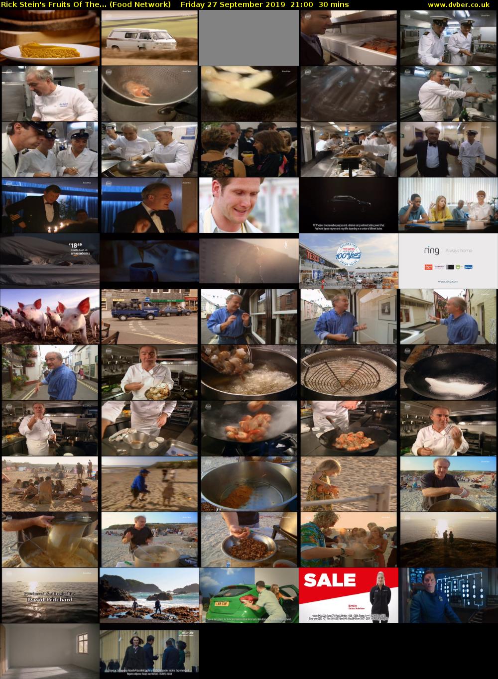 Rick Stein's Fruits Of The... (Food Network) Friday 27 September 2019 21:00 - 21:30