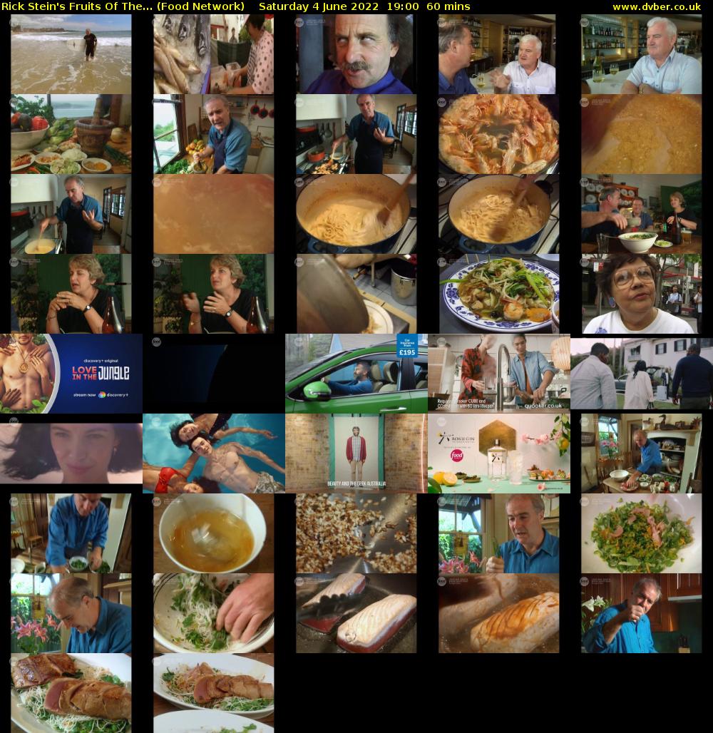 Rick Stein's Fruits Of The... (Food Network) Saturday 4 June 2022 19:00 - 20:00