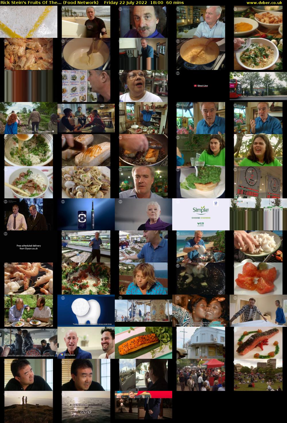 Rick Stein's Fruits Of The... (Food Network) Friday 22 July 2022 18:00 - 19:00