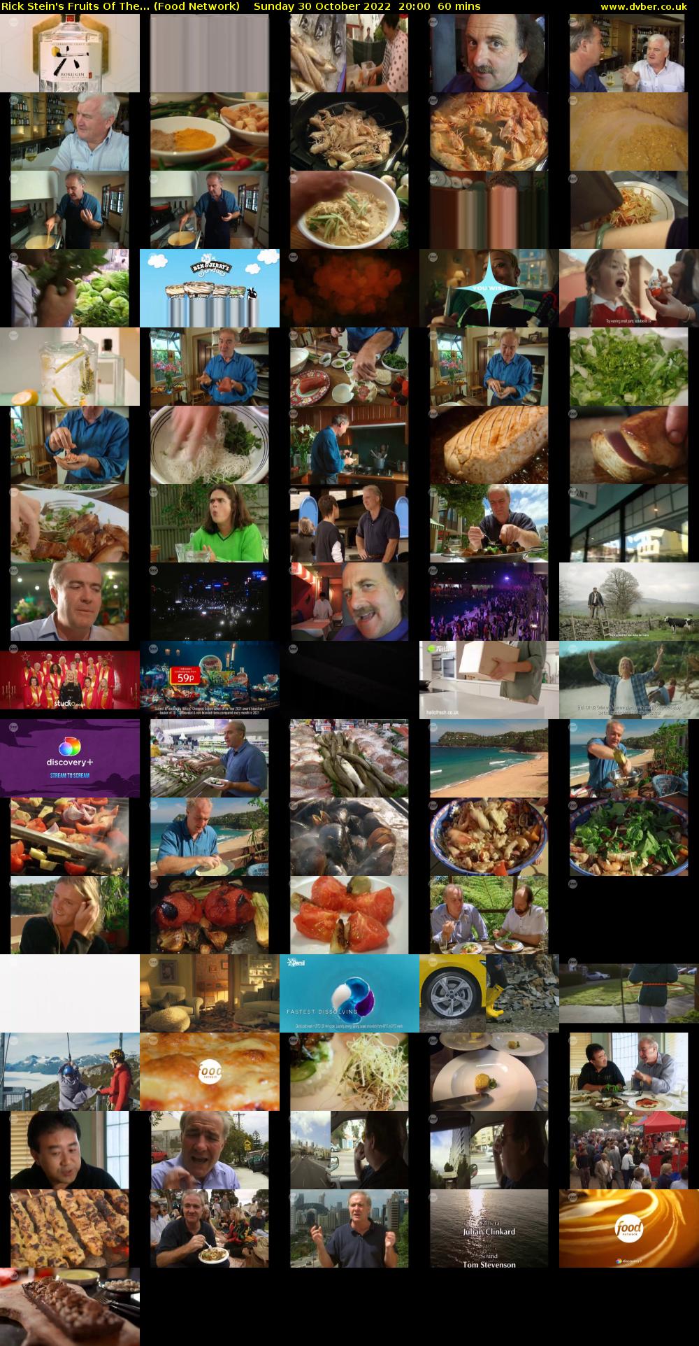 Rick Stein's Fruits Of The... (Food Network) Sunday 30 October 2022 20:00 - 21:00