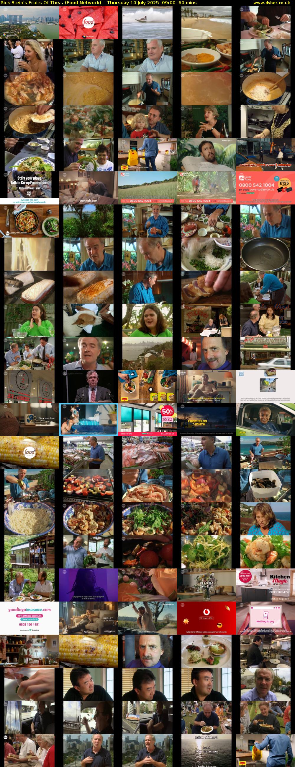 Rick Stein's Fruits Of The... (Food Network) Thursday 10 July 2025 09:00 - 10:00