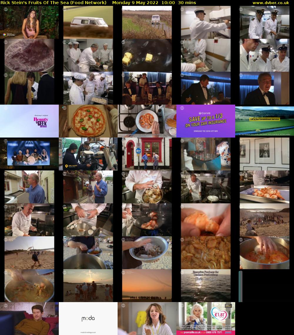 Rick Stein's Fruits Of The Sea (Food Network) Monday 9 May 2022 10:00 - 10:30