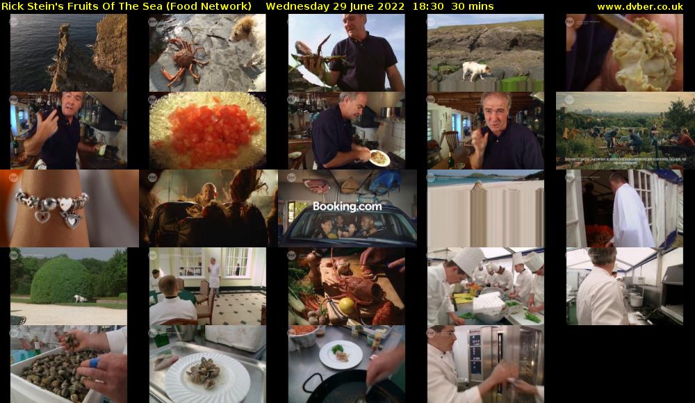 Rick Stein's Fruits Of The Sea (Food Network) Wednesday 29 June 2022 18:30 - 19:00