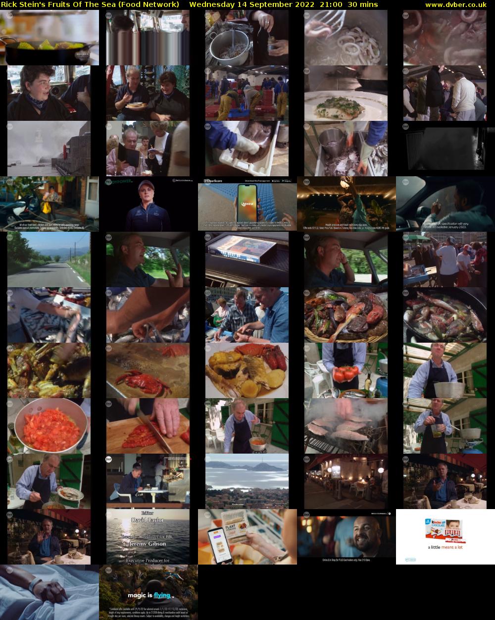 Rick Stein's Fruits Of The Sea (Food Network) Wednesday 14 September 2022 21:00 - 21:30