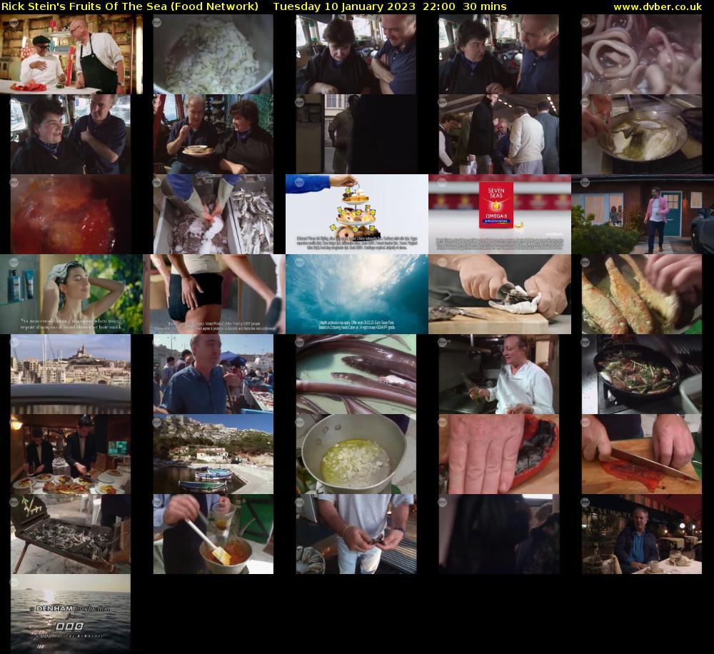 Rick Stein's Fruits Of The Sea (Food Network) Tuesday 10 January 2023 22:00 - 22:30