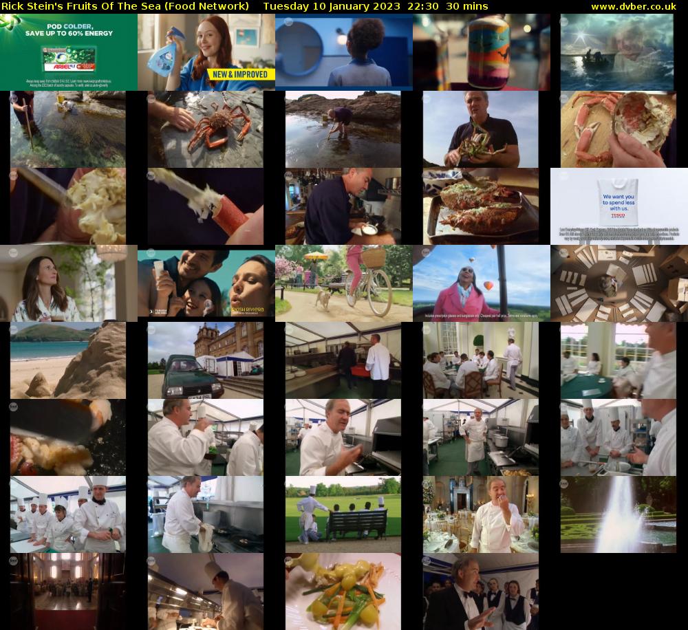 Rick Stein's Fruits Of The Sea (Food Network) Tuesday 10 January 2023 22:30 - 23:00