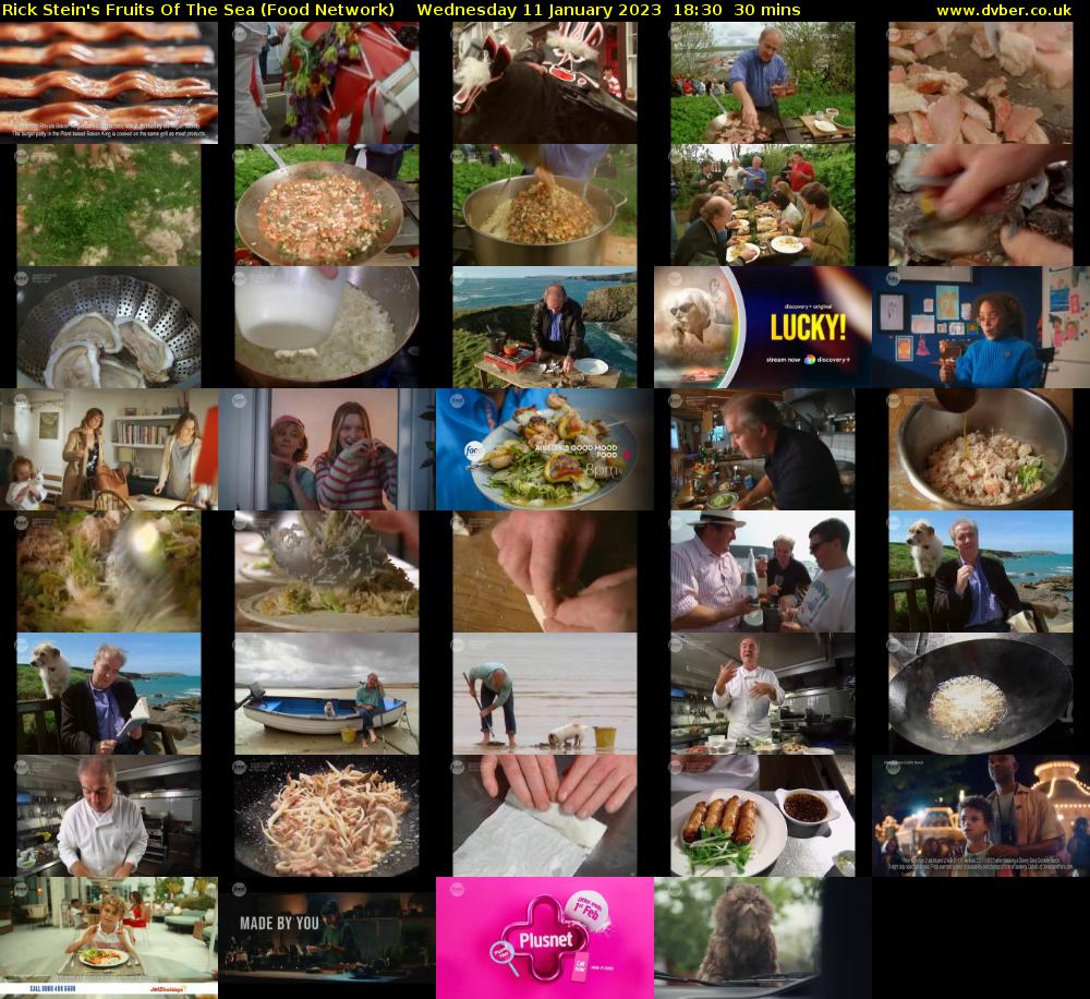 Rick Stein's Fruits Of The Sea (Food Network) Wednesday 11 January 2023 18:30 - 19:00
