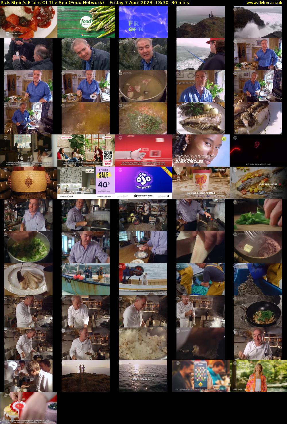 Rick Stein's Fruits Of The Sea (Food Network) Friday 7 April 2023 13:30 - 14:00