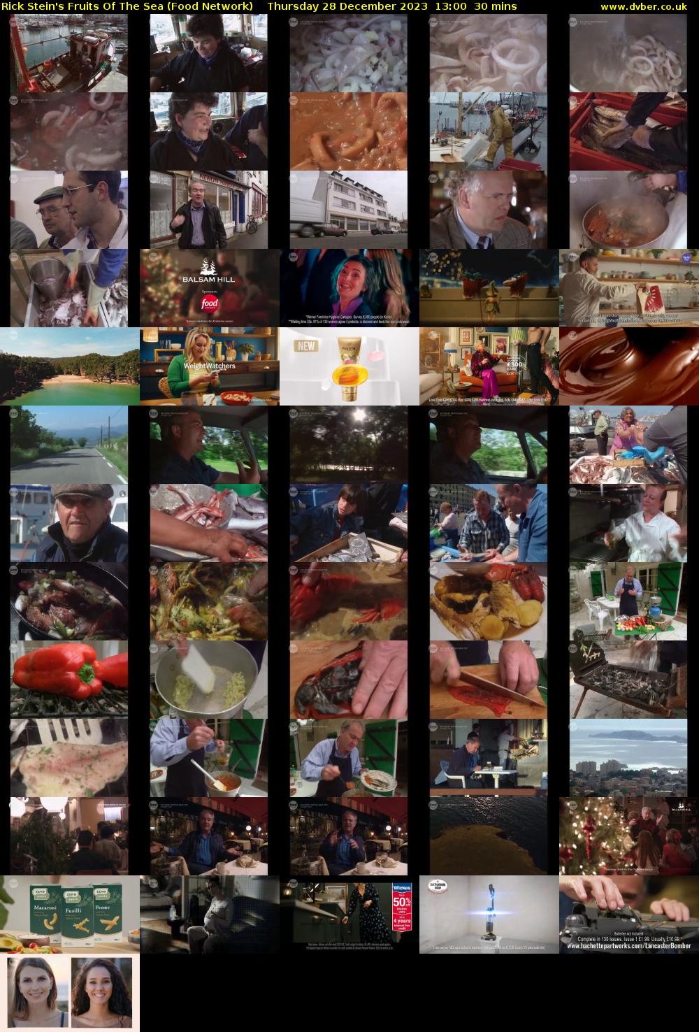 Rick Stein's Fruits Of The Sea (Food Network) Thursday 28 December 2023 13:00 - 13:30
