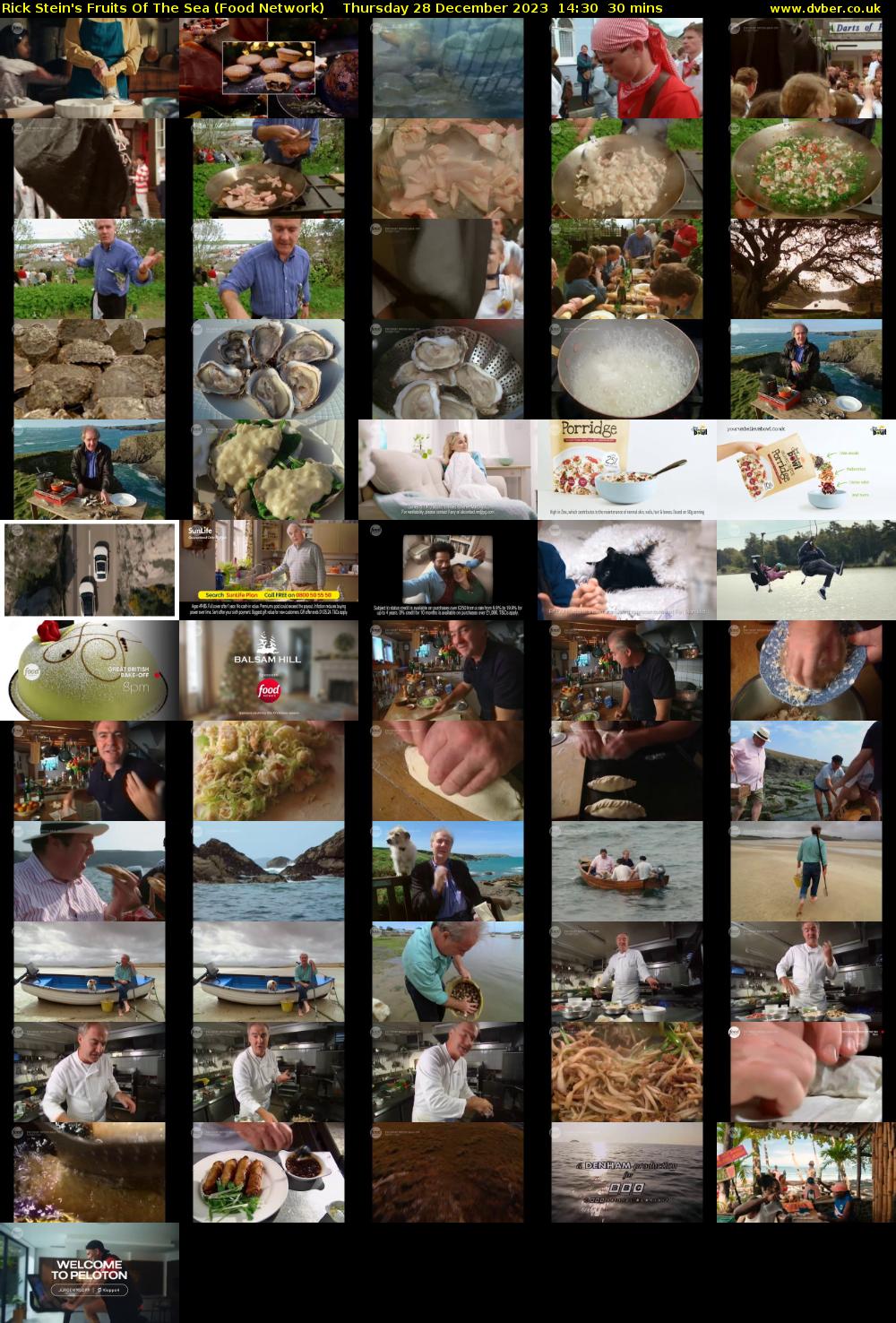 Rick Stein's Fruits Of The Sea (Food Network) Thursday 28 December 2023 14:30 - 15:00