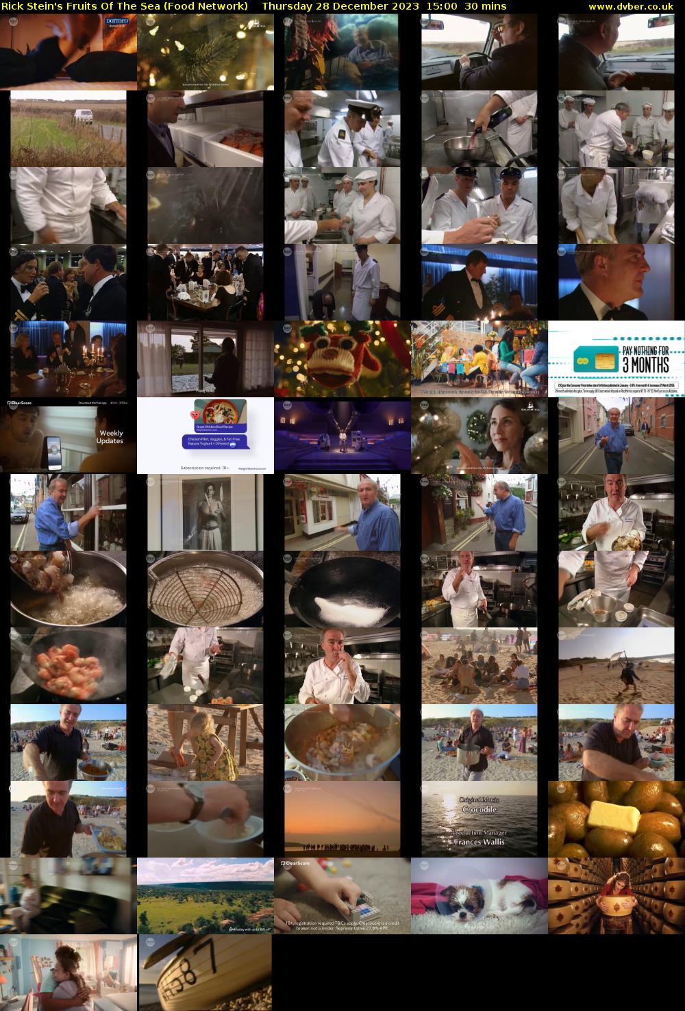 Rick Stein's Fruits Of The Sea (Food Network) Thursday 28 December 2023 15:00 - 15:30